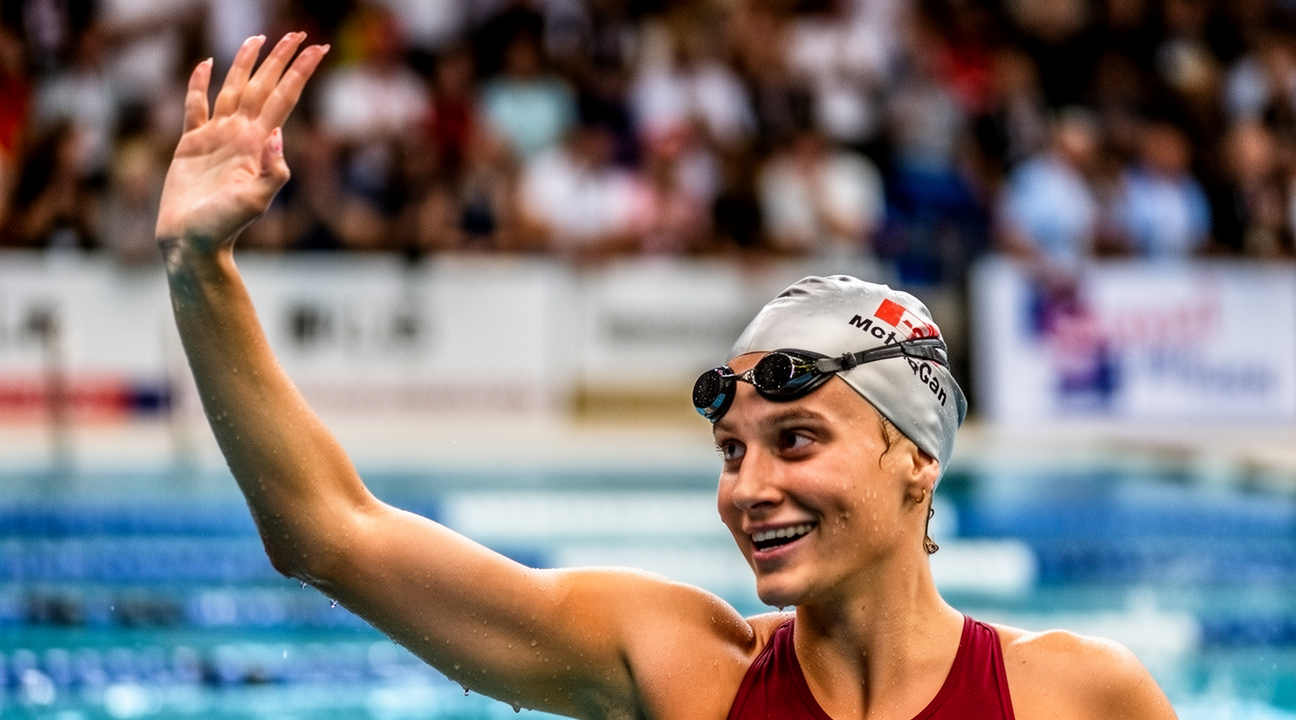 55 SPORTS - 加拿大泳将麦金托什打破女子200米蝶泳世界纪录！ - 55体育